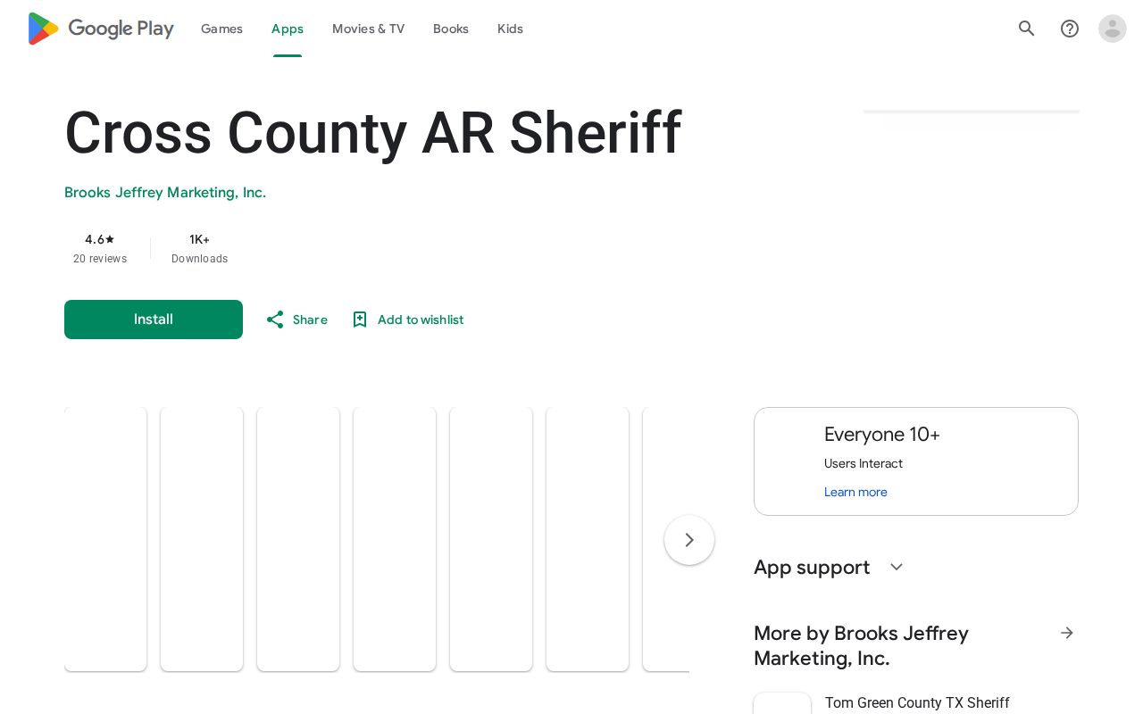 Cross County arrest lookup sheriff app listing