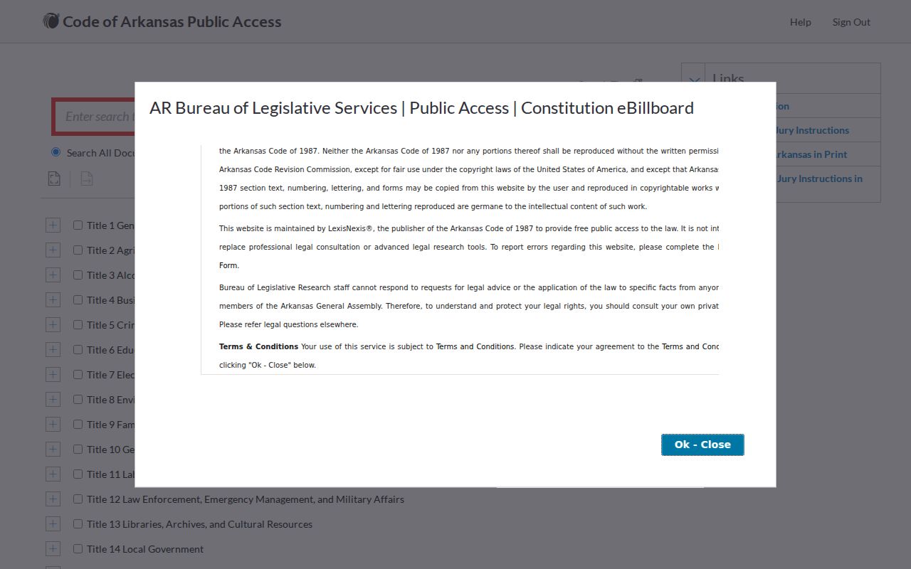 Cross County criminal court cases Arkansas Code public access