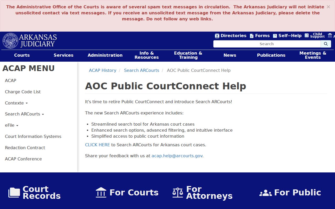 Cross County criminal court cases Search ARCourts help